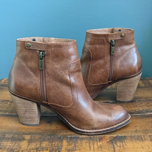 fossil leather ankle boots 7.5 - Picture 4 of 7